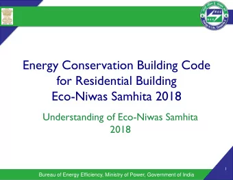 Energy Conservation Building Code  for Residential Building  Eco-Niwas Samhita 2018  Understanding