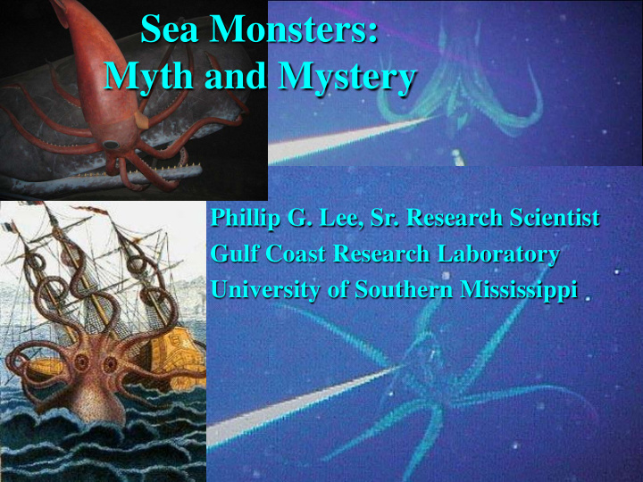 sea monsters myth and mystery