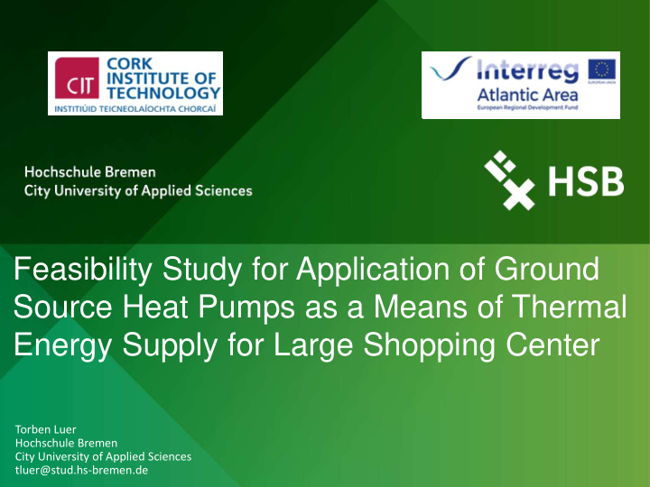source heat pumps as a means of thermal