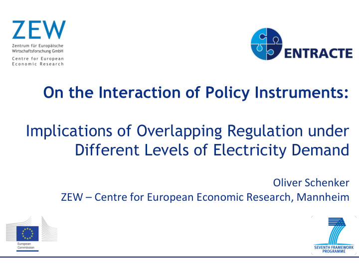 on the interaction of policy instruments