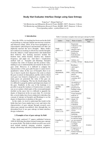 Study that Evaluates Interface Design using Gaze Entropy Yejin Lee a  , Hyun-Chul Lee b a SA