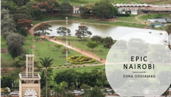 E P I C  N A I R O B I  EDNA ODHIAMBO  A promise for action  A word from the Governor