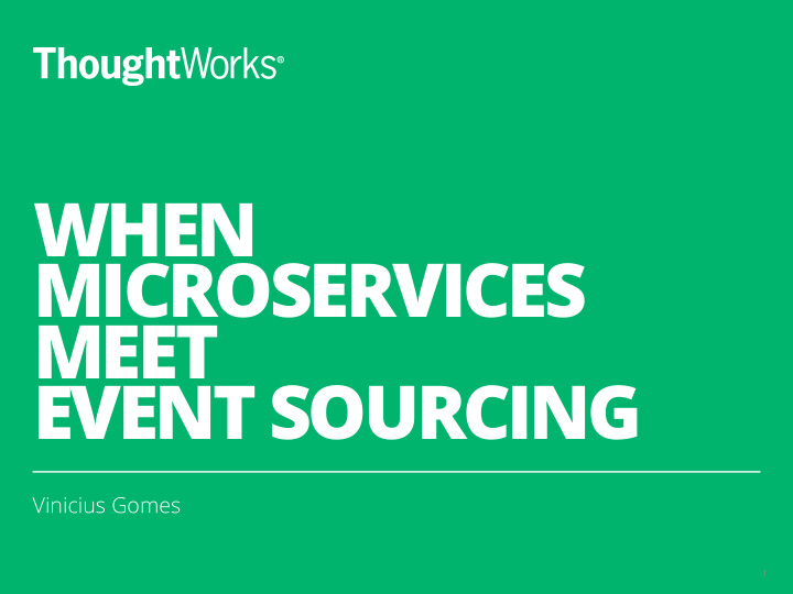 when microservices meet event sourcing
