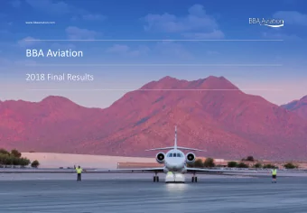 BBA Aviation  2018 Final Results  BBA Aviation  2018 Final Results  2018  Strategic progress  1.