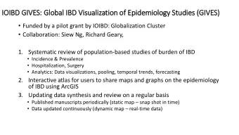 IO  IOIBD GIV  IVES: Glo  lobal  l IB  IBD Vis  isualization of Epid  idemiology Studies (GIV