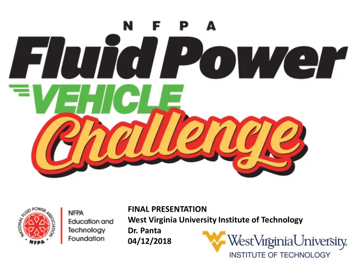 final presentation west virginia university institute of