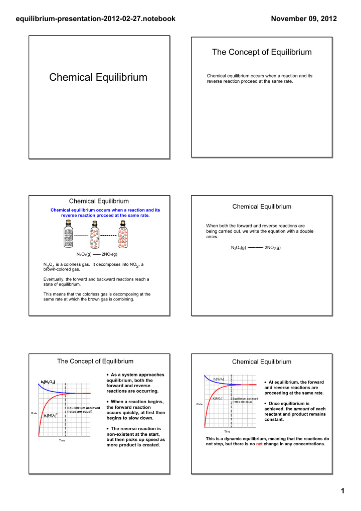 chemical equilibrium