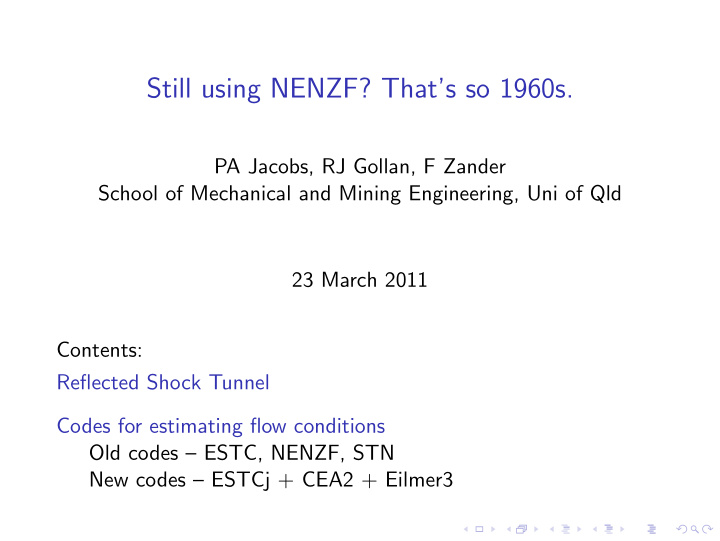 still using nenzf that s so 1960s