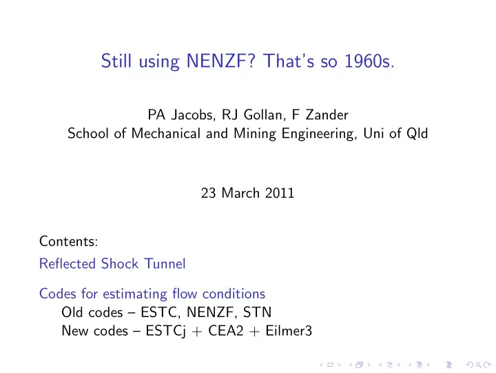 still using nenzf that s so 1960s