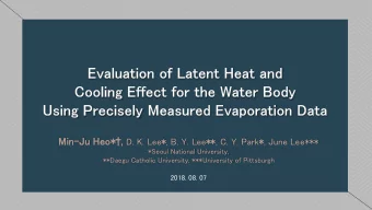 Min-Ju Ju Heo *, D. K. Lee*, B. Y. Lee**, C. Y. Park*, June Lee***  *Seoul National University,