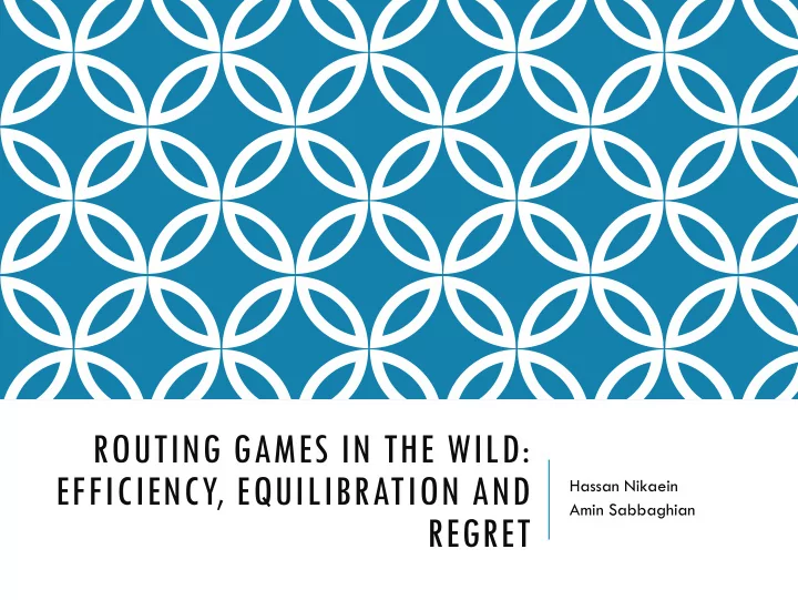 regret introduction