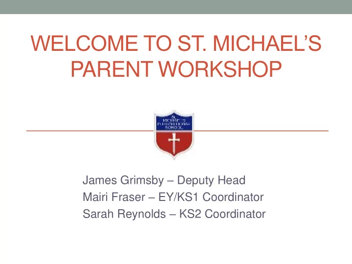 welcome to st michael s