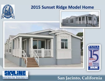 2015 Sunset Ridge Model Home  San Jacinto, California  Sunset Ridge        K900  K900  3 BEDROOM  2