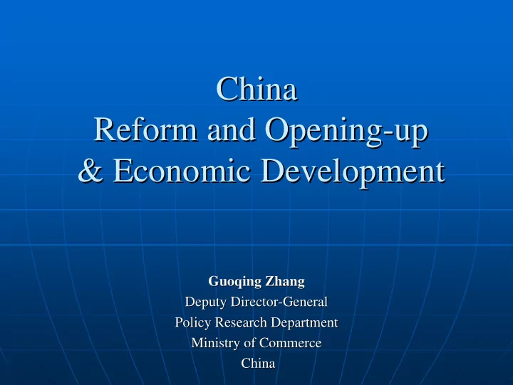 china china reform and opening up up reform and opening