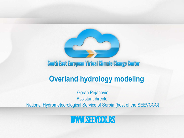 overland hydrology modeling