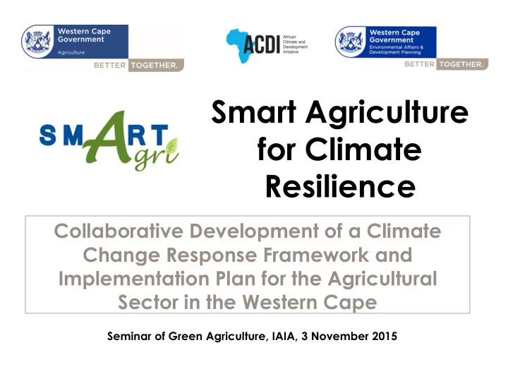 smart agriculture
