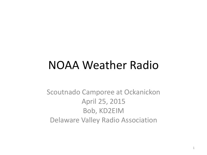 noaa weather radio