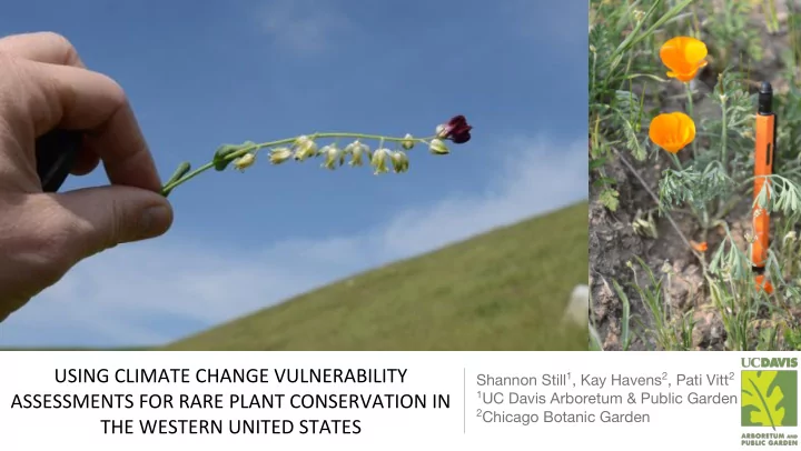 using climate change vulnerability