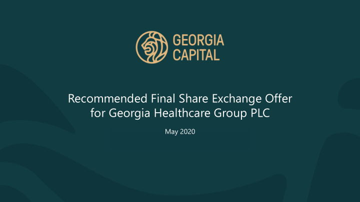 for georgia healthcare group plc