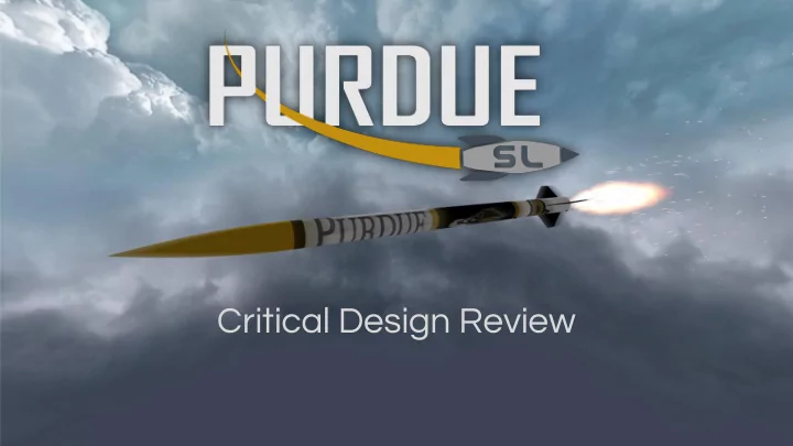 critical design review mission statement