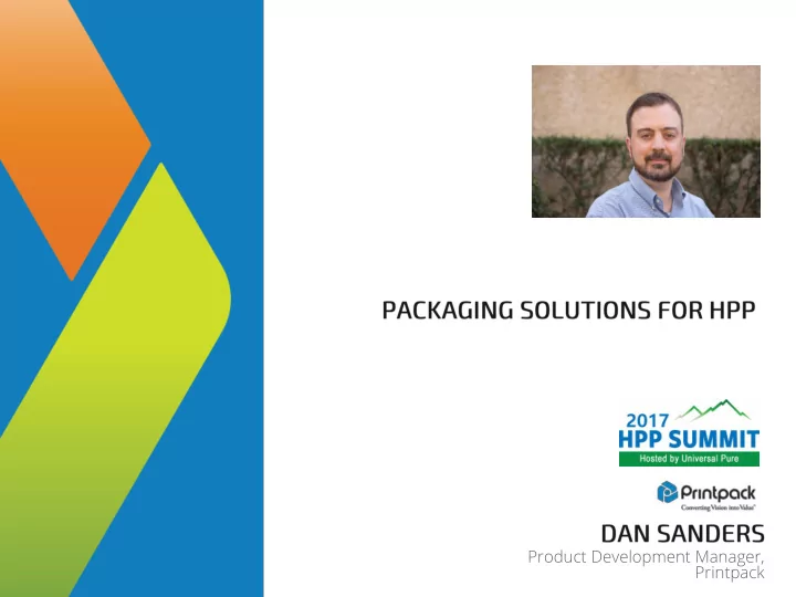 product development manager printpack