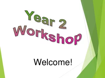 Welcome!  Aims of this workshop: Reading, Literacy and  Numeracy expectations  Writing: