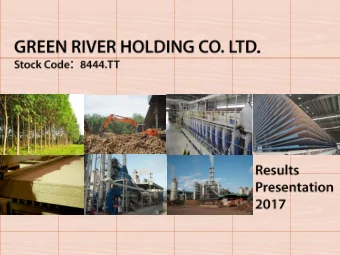 1  2  Green River Holding Co. Ltd. (8444.TT)  GRH  HM  GPT  GP  GRW  GRP  TDICs  TNR  4