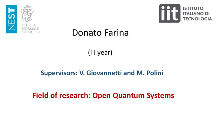 donato farina