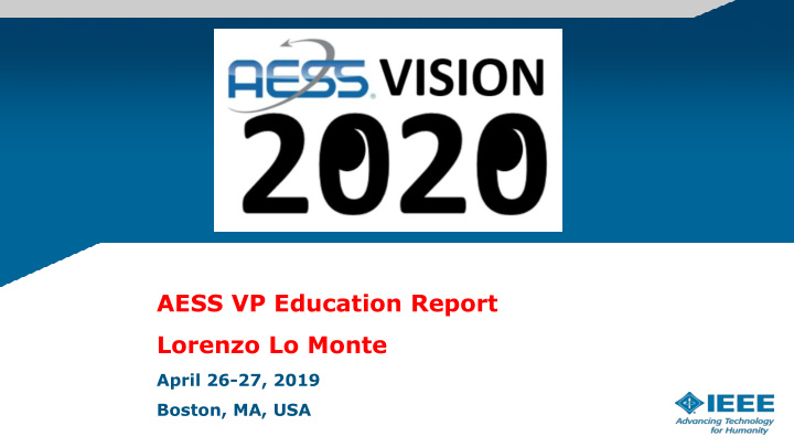 aess vp education report lorenzo lo monte