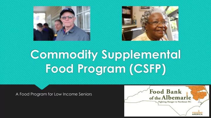 food program csfp