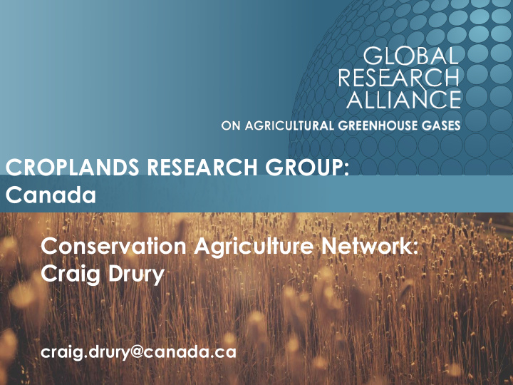 croplands research group canada conservation agriculture
