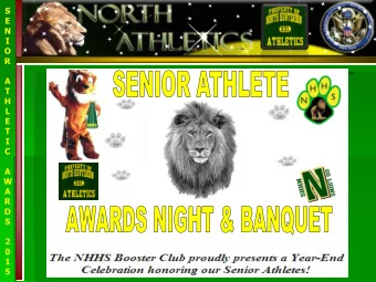 2  0  1  5  S  E  N  I  O  R  A  T  H  L  Thank you Remarks  E  T  I  C  A  W  A  R  D  Dina