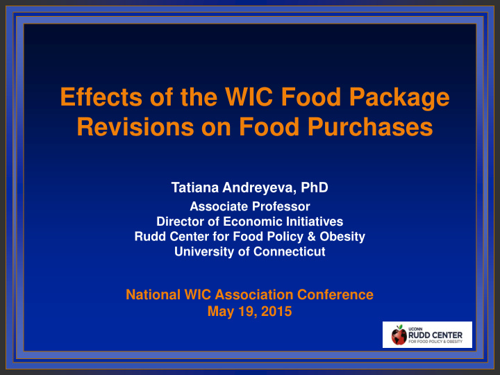 revisions on food purchases