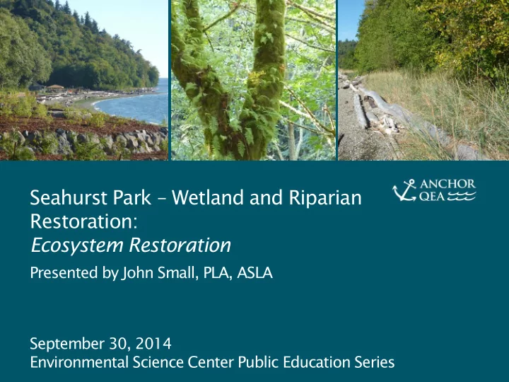 ecosystem restoration