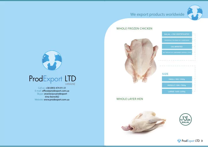 we export products worldwide