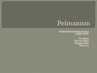 Embedded System Design  (CSEE 4840)  Can Ilhan  Chintan Shah  Sungjun Kim  Zenan Li  Project