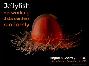 Jellyfish  networking  data centers  randomly  Brighten Godfrey  UIUC  Cisco Systems, September