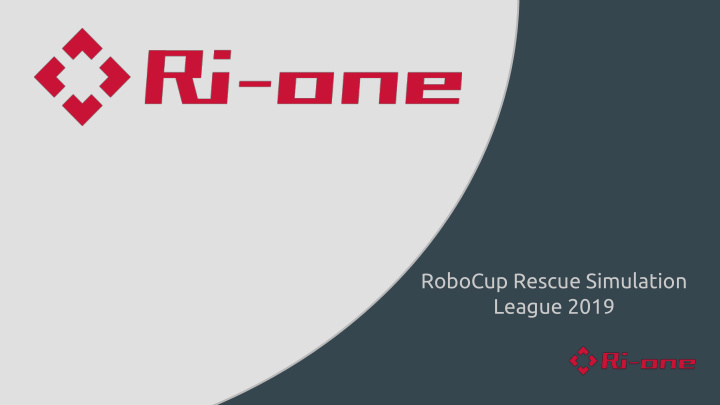 robocup rescue simulation league 2019 introduction