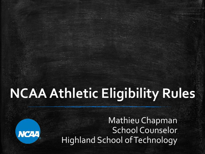 ncaa athletic eligibility rules