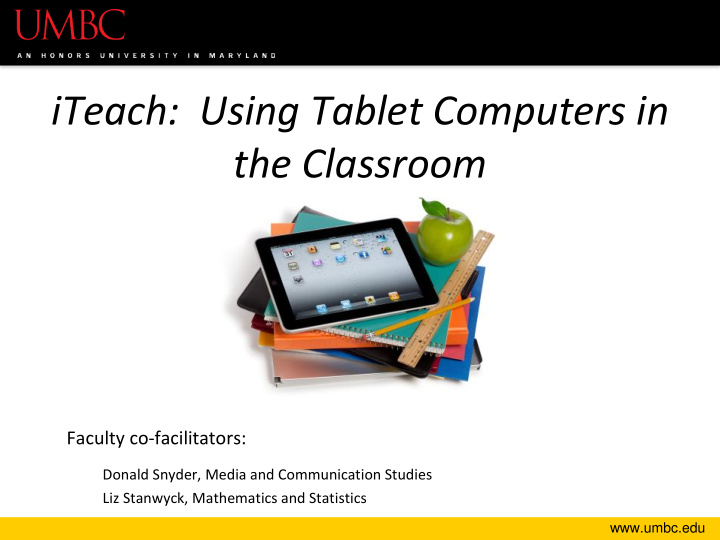iteach using tablet computers in