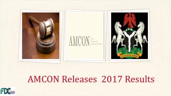 AMCON Releases  2017 Results  2017 FINANCIAL HIGHLIGHTS Nbn Nbn 2016 2017 % Gross Earnings