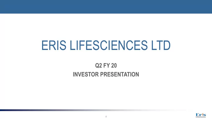 eris lifesciences ltd