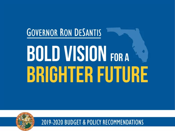 governor s recommended budget