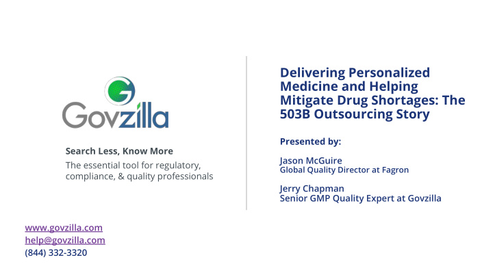 delivering personalized medicine and helping mitigate