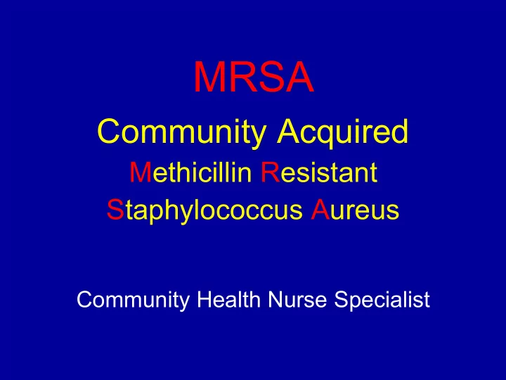 what is staphylococcus aureus