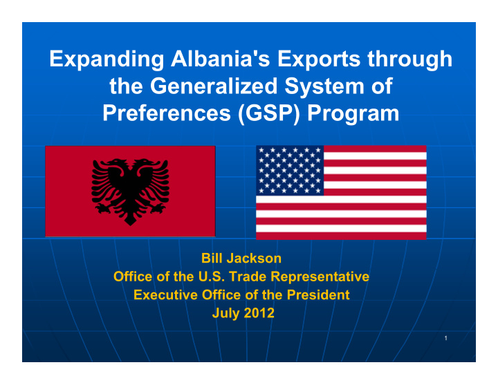 expanding albania s exports through the generalized