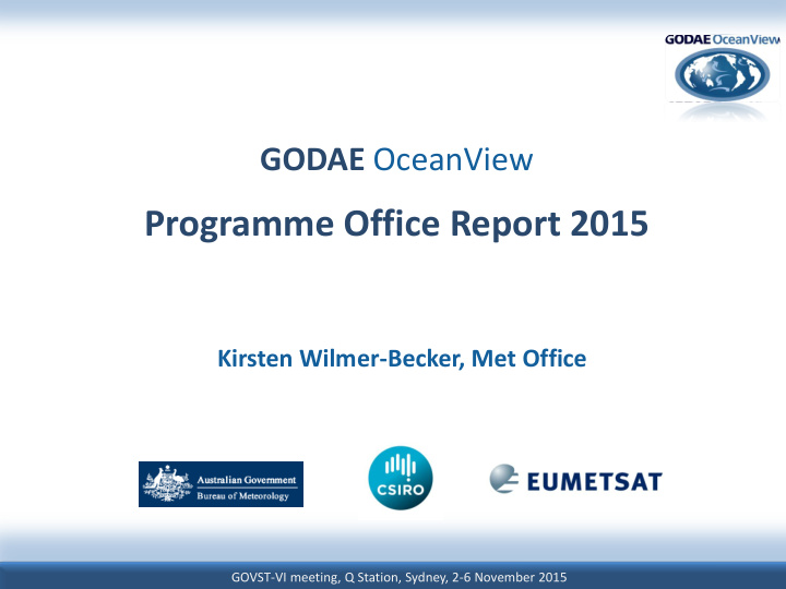 programme office report 2015