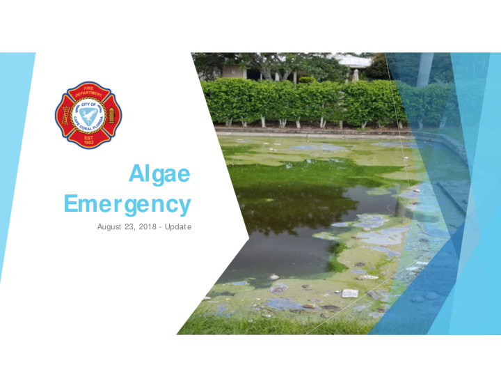 algae emergency