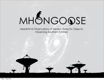 MHONGOOSE  MeerKAT HI Observations of Nearby Galactic Objects:  Observing Southern Emitters