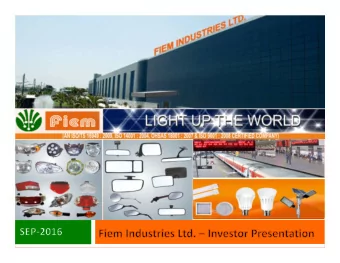 2  This presentation is strictly confidential and may not be copied, published, distributed or